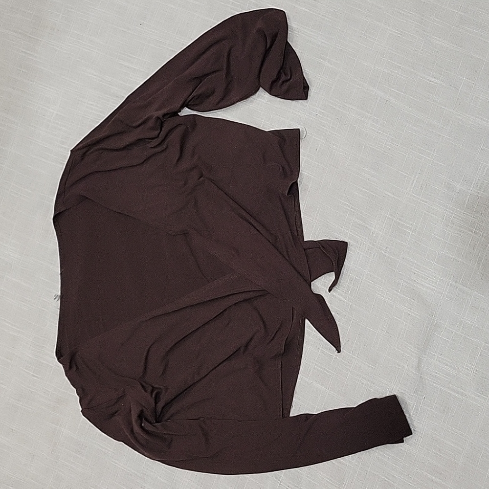 Brown Long Sleeve Shrug